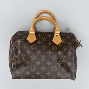 Louis Vuitton Speedy Duffle Monogram 25 Brown Canvas Boston Bag Top Handle Bag
